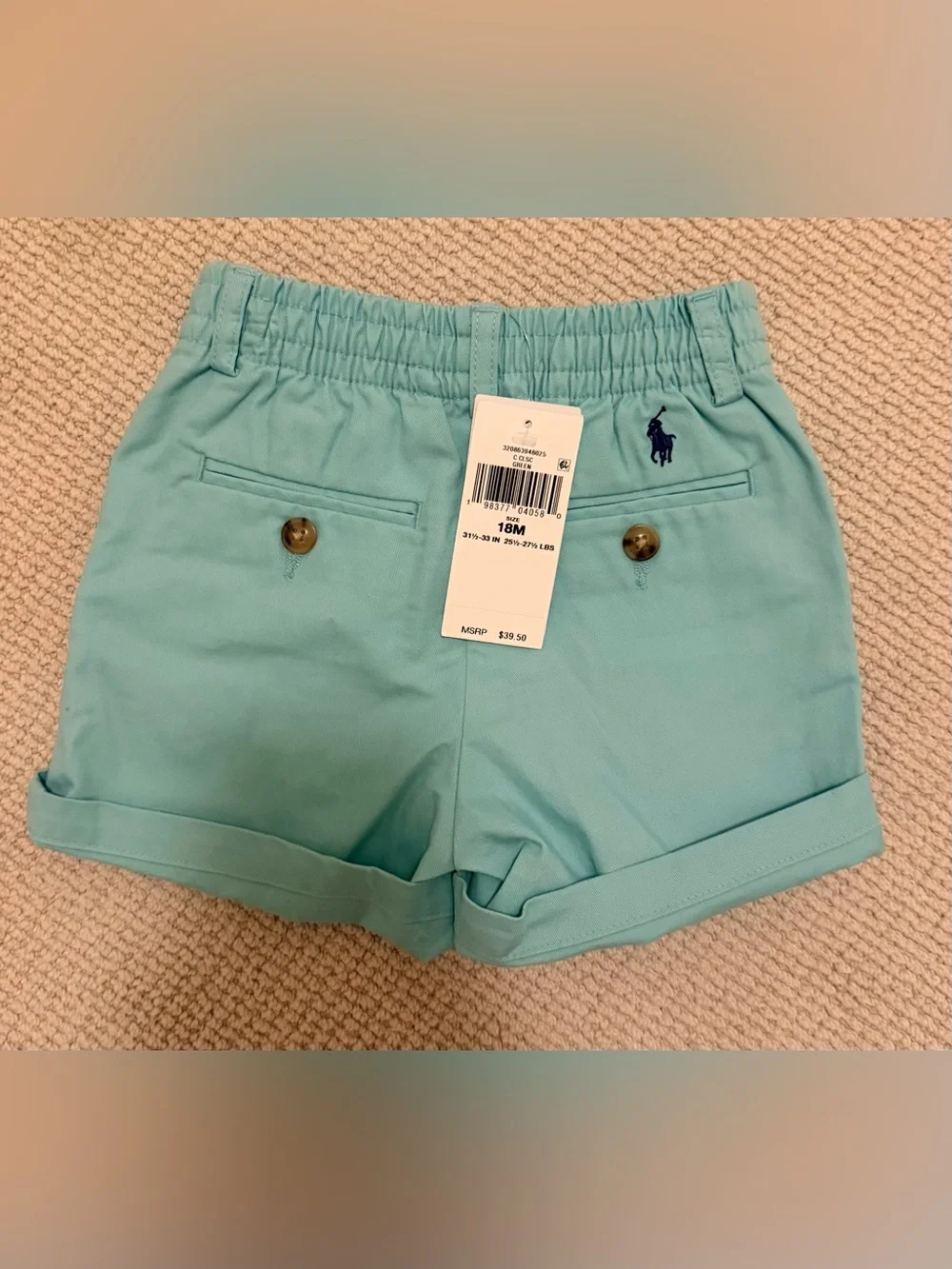 Ralph Lauren Childrenswear Baby Boys Flex Abrasion Twill Shorts